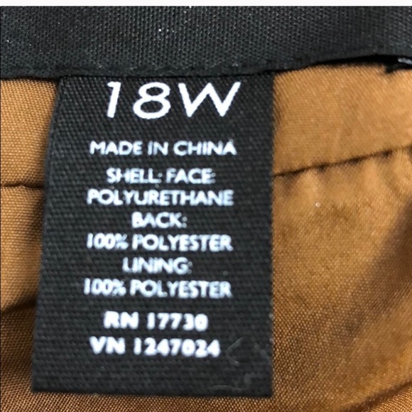 14W FAUX LEATHER SKIRTS - Picture 4 of 5